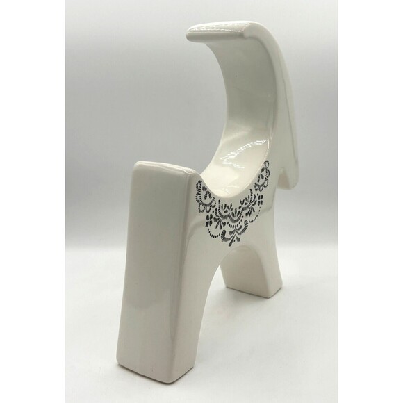 Ikea Vinter 2020 White Ceramic Goat Figurine w/ Black Detail Scandinavian HTF - Picture 4 of 8